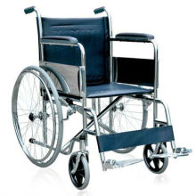 Cadeira de rodas cromada padrão para deficientes